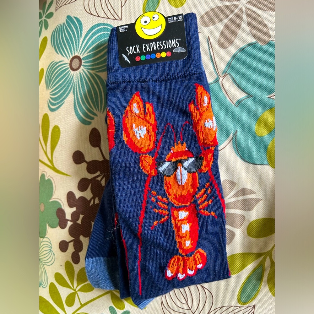 Sock Expressions Lobster Socks